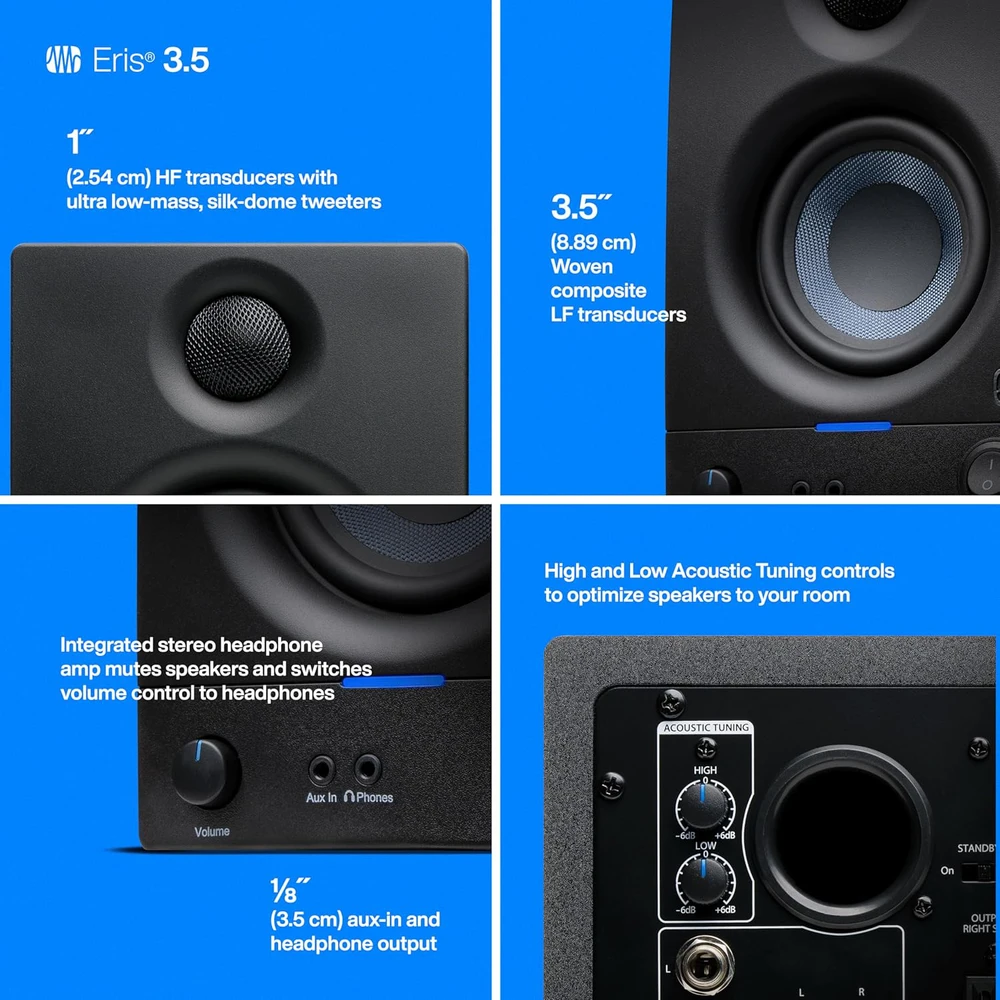 Monitorinės kolonėlės PreSonus Eris 3.5 2nd Gen