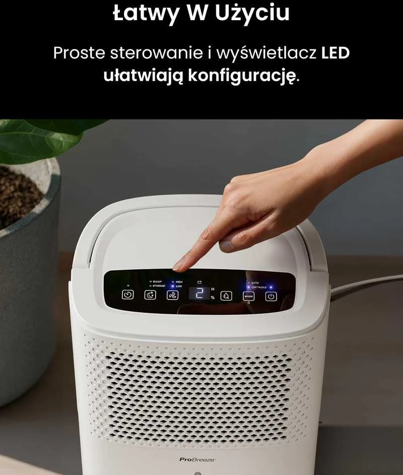 Pro Breeze elektrinis oro sausintuvas, 12 l/para, 1,8 l bakelis, 220 W, PB-06-EU-FBA-2