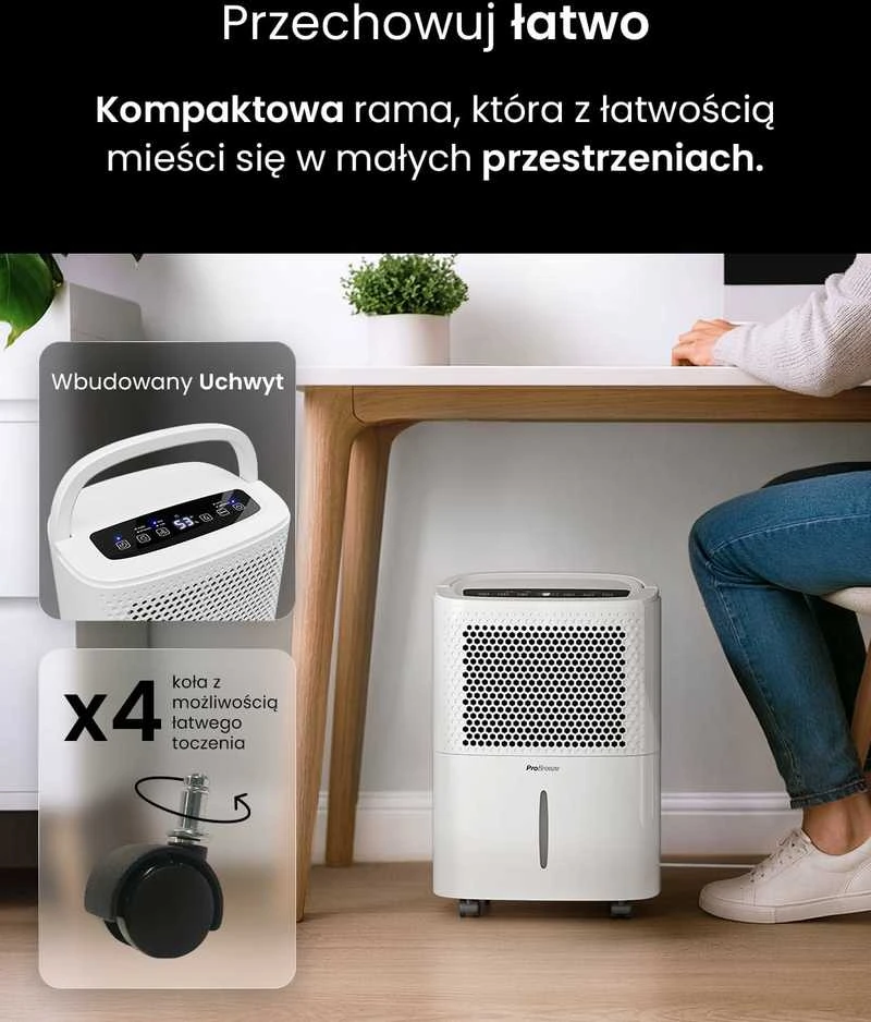 Pro Breeze elektrinis oro sausintuvas, 12 l/para, 1,8 l bakelis, 220 W, PB-06-EU-FBA-2