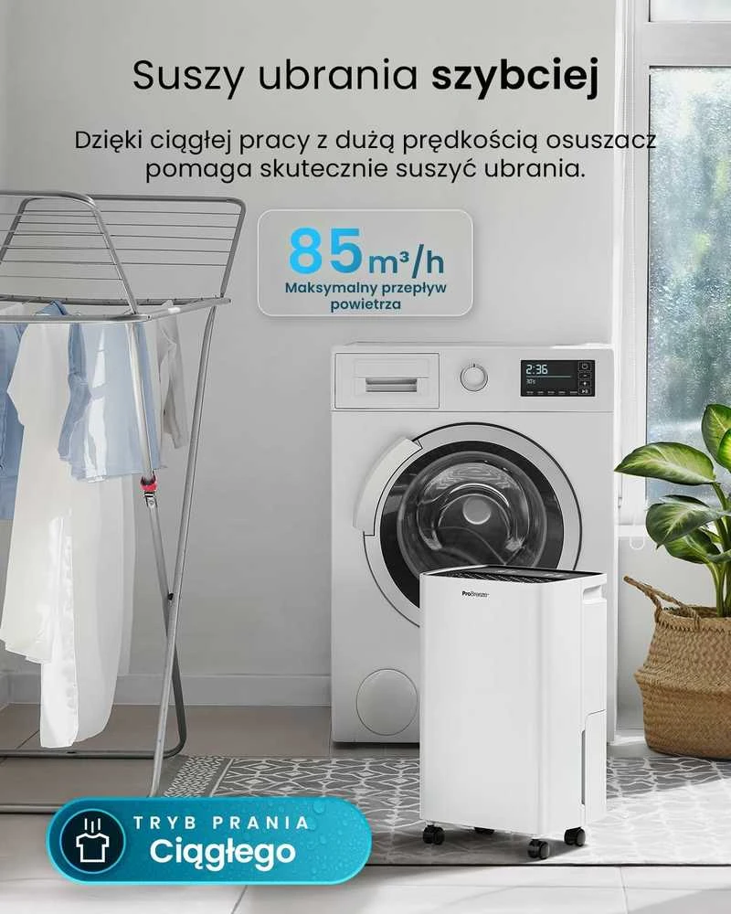 Pro Breeze PB-D-27 kompresorinis oro sausintuvas 12 l/24 h, 2 l bakelis, baltas