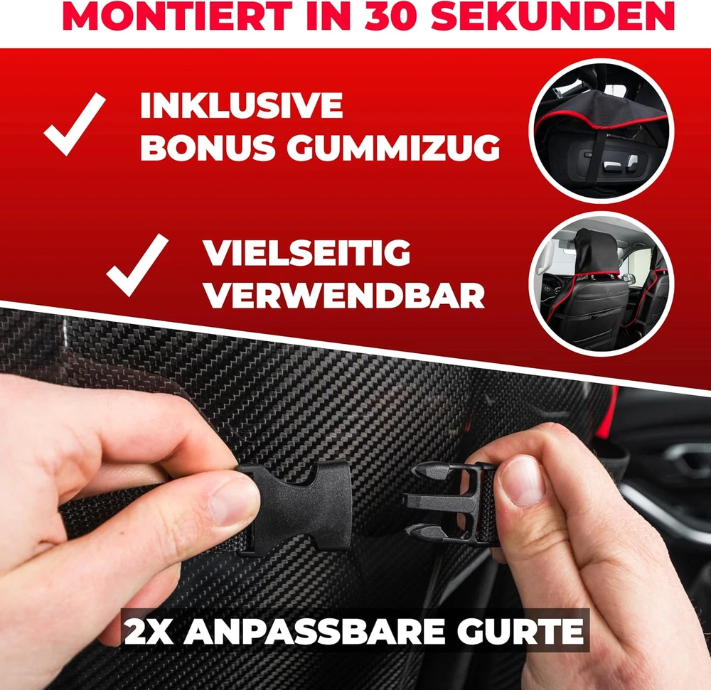 Pro2Protect universali vandeniui atspari priekinių automobilio sėdynių apsauga ProSitzschoner
