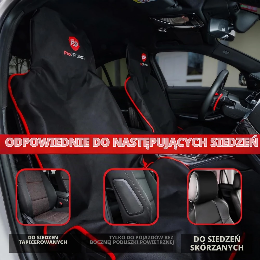 Pro2Protect universali vandeniui atspari priekinių automobilio sėdynių apsauga ProSitzschoner
