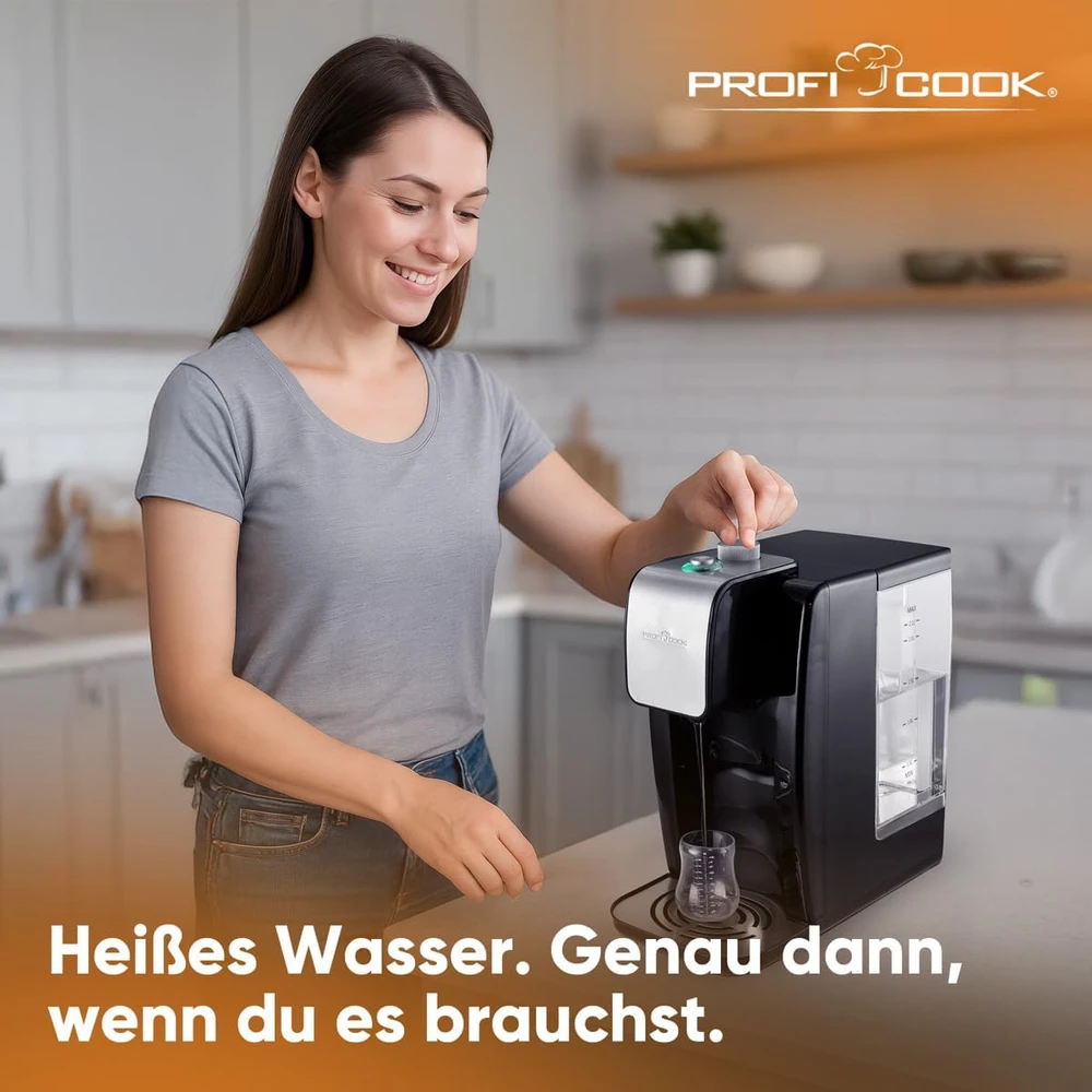 Virdulys Profi Cook karšto vandens dozatorius 2,2 l, 2600 W, PC-HWS1168
