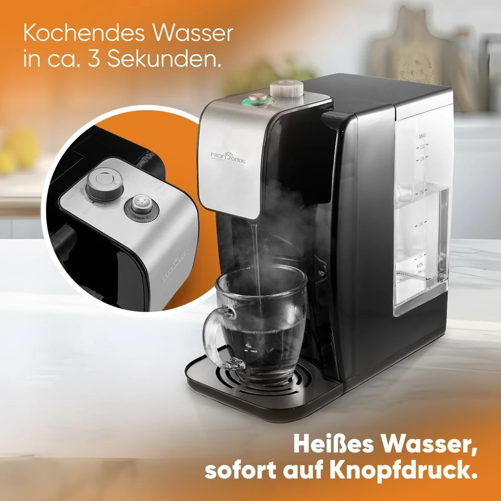 Virdulys Profi Cook karšto vandens dozatorius 2,2 l, 2600 W, PC-HWS1168
