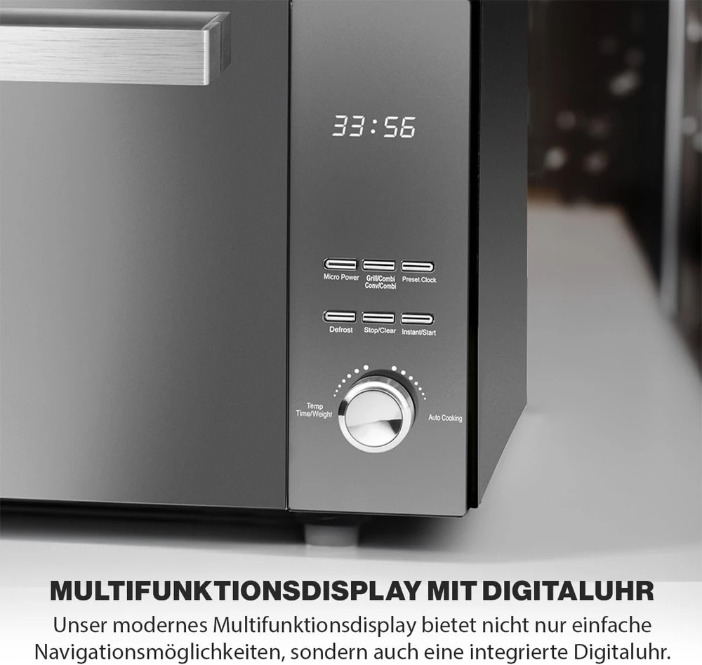 Profi Cook mikrobangų krosnelė su griliu 23 l, 800 W, PC-MWG 1204