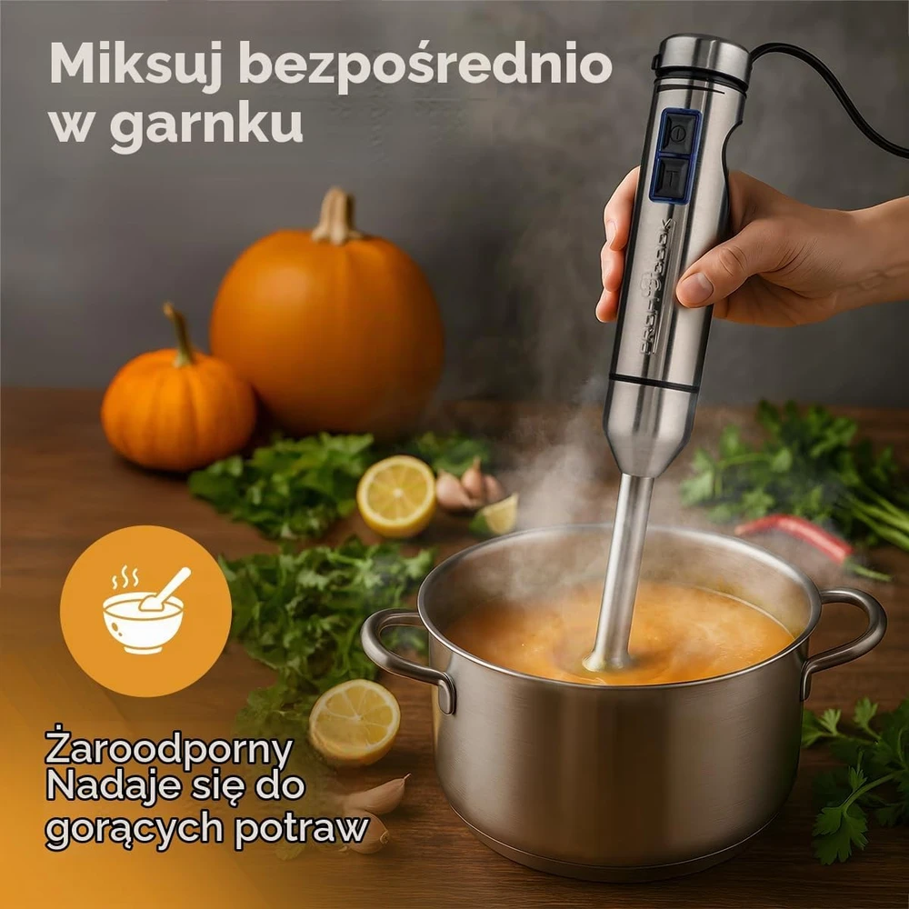 Profi Cook ProfiCook rankinis trintuvas 1000 W su 4 ašmenimis ir ledo smulkinimo funkcija PC SM 1317