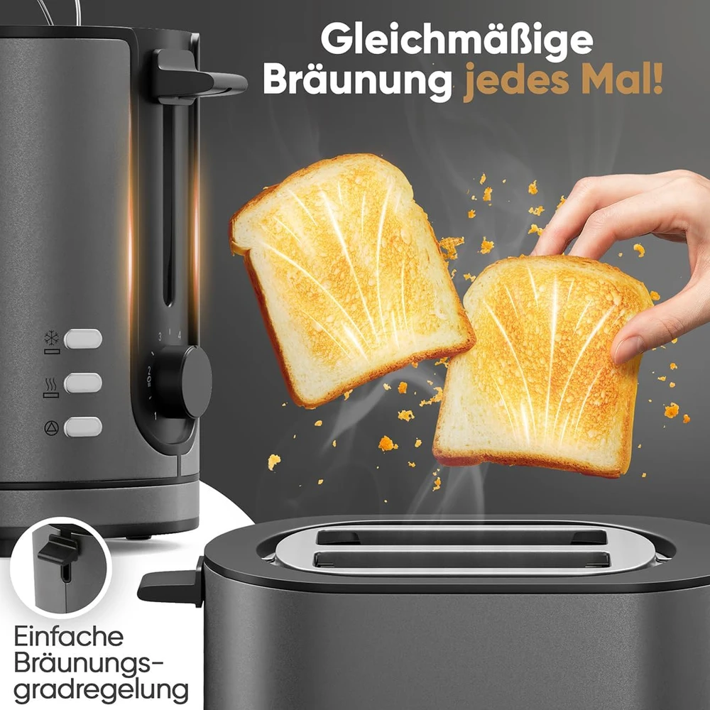 Skrudintuvas Profi Cook ProfiCook PC-TA 1291 2 griežinėliai(-ių) 950 W Antracito spalvos