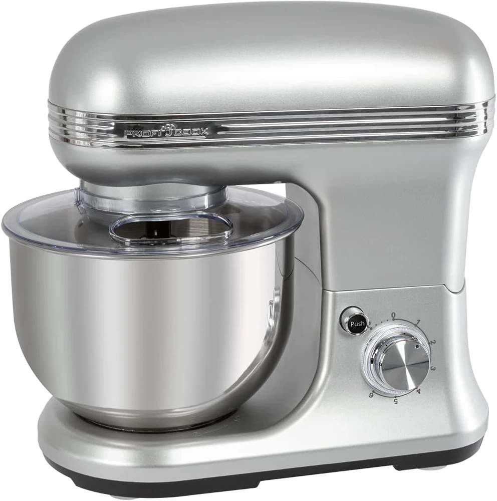 Profi Cook ProfiCook virtuvinis kombainas tešlai minkyti, 1200 W, su 5 l dubeniu ir virtuvinėmis svarstyklėmis, PC-KM1222W