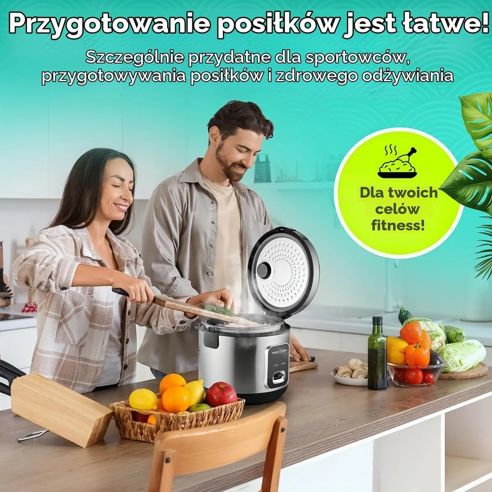 Profi Cook ProfiCook PC-RK 1285 rice cooker Juodas, Sidabrinis