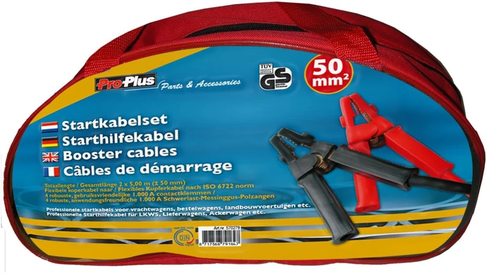 ProPlus užvedimo kabeliai 50 mm² sunkvežimiams ir autobusams 570279