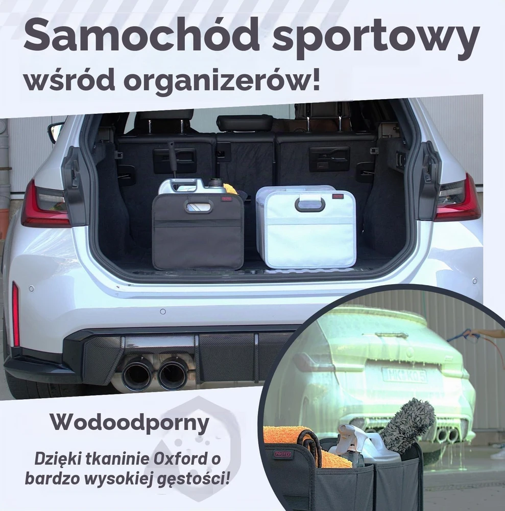 PROTEX automobilio bagažinės organizatorius, sulankstomas, 35 l, 52 × 32 × 23 cm, KTGR