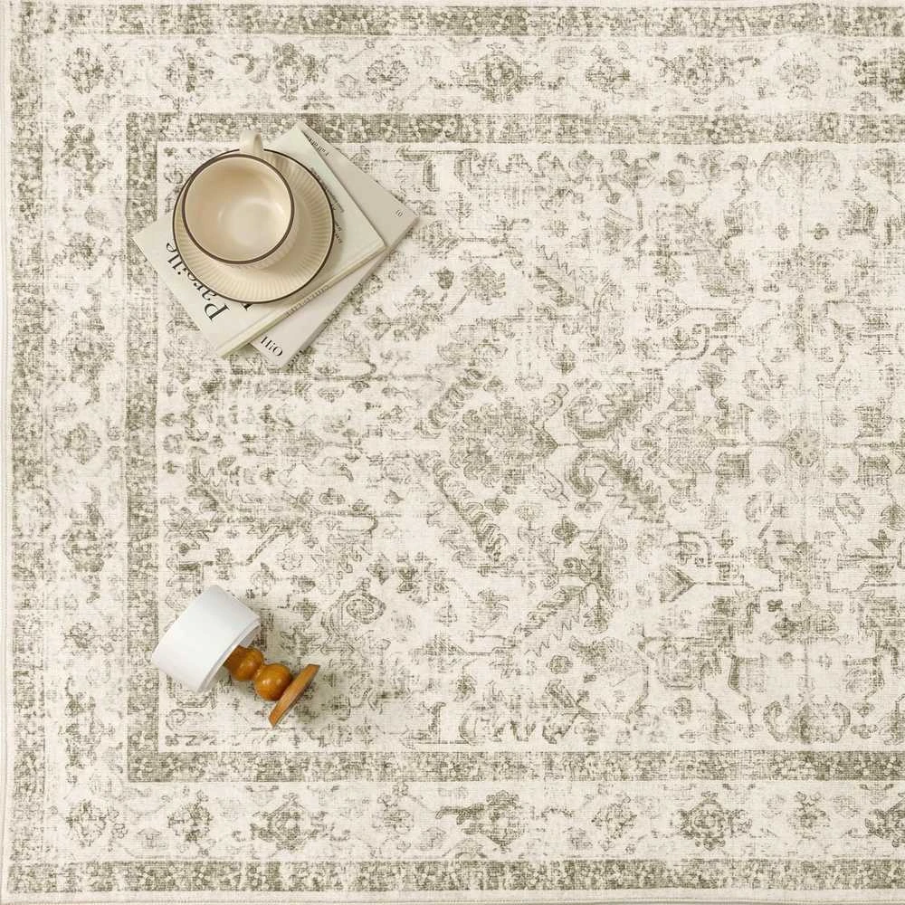 PureCozy kilimas 200 × 300 cm, stačiakampis, polipropileno, žemas plaukas, bežinis
