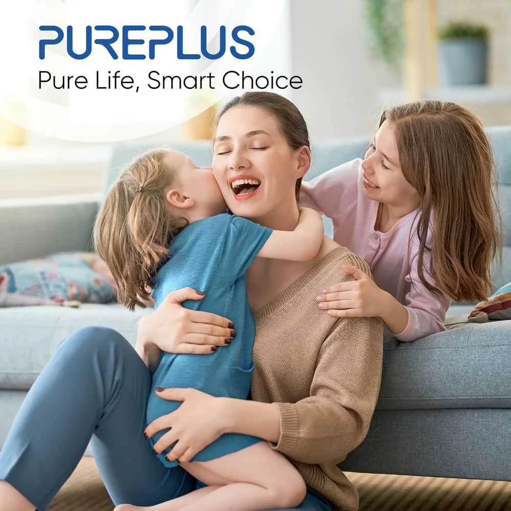 PUREPLUS vandens filtro kasetė, 10 colių, 5 mikronų, polipropilenas, 4 vnt. rinkinys