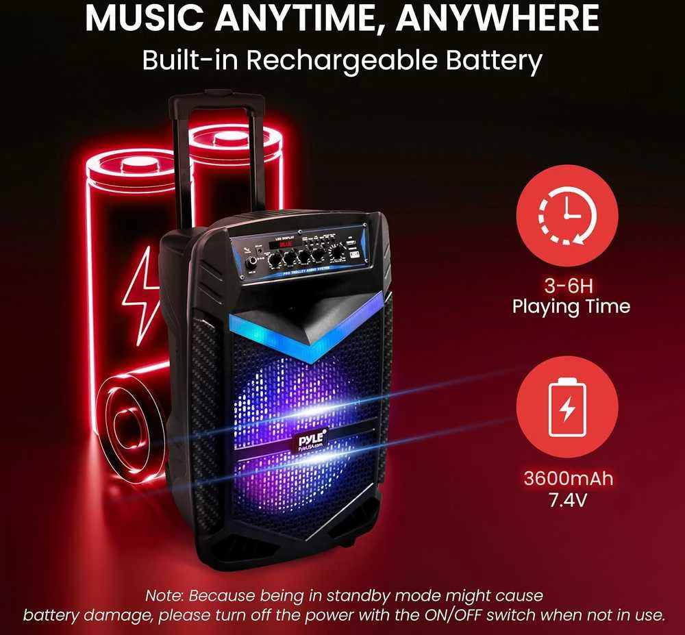 Pyle Bluetooth Garsiakalbis su mikrofonu