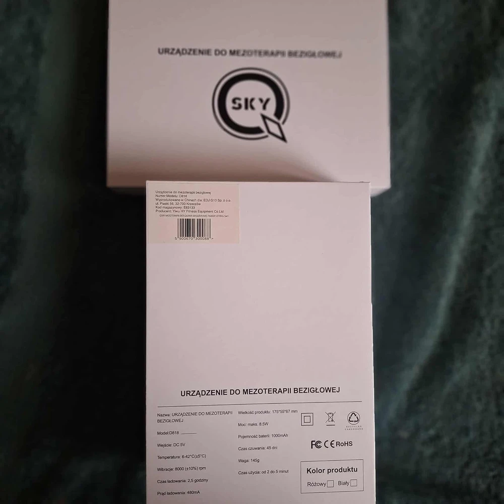 QSKY veido masažuoklis 5 viename su EMS, LED šviesa, šildymo ir vėsinimo funkcijomis 5w1