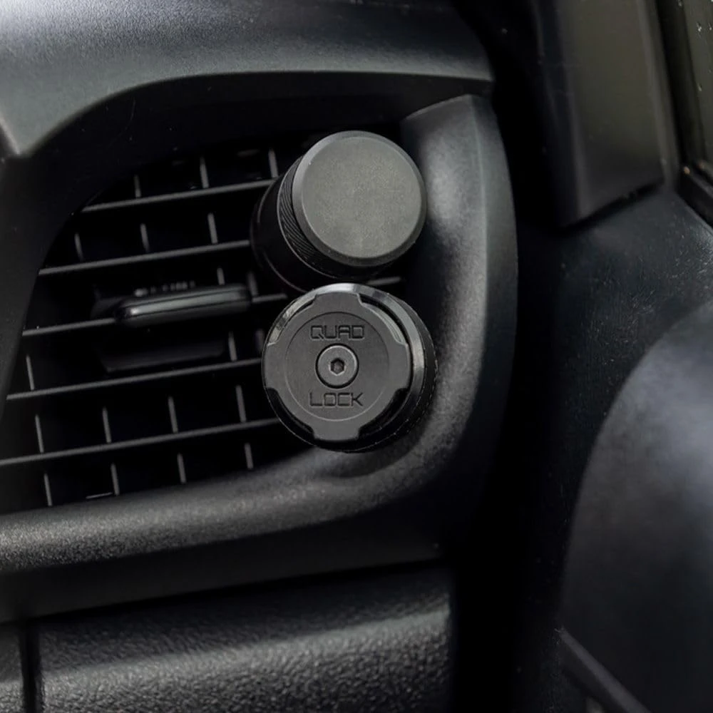 Quad Lock automobilinis telefono laikiklis ventiliacijos grotelėms, aliuminis, QLM-VNT