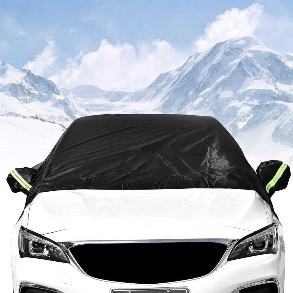 Queta dalinis automobilio uždangalas priekiniam stiklui, 340 x 160 x 60 cm, 4X4 AUC Žalias