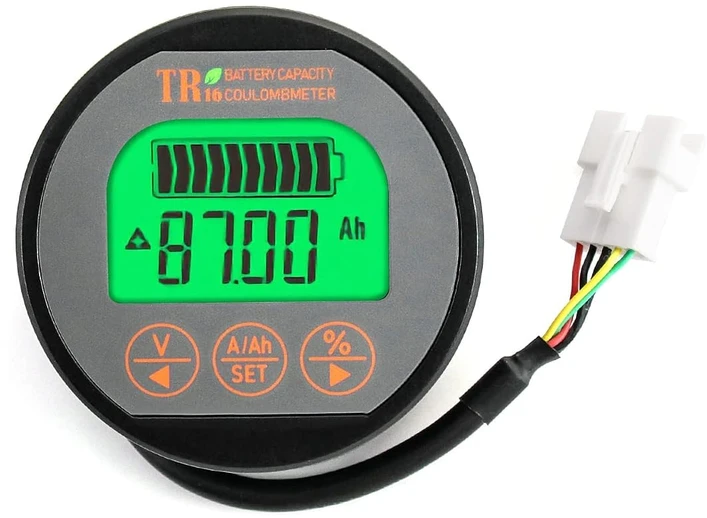 QWORK akumuliatoriaus testeris su voltmetru ir ampermetru 8–80 V, 0–350 A, WD3062