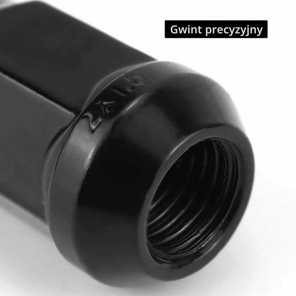 QWORK ratų veržlės M12 x 1.5, 34 mm, kūginės 60°, 20 vnt., WD41939