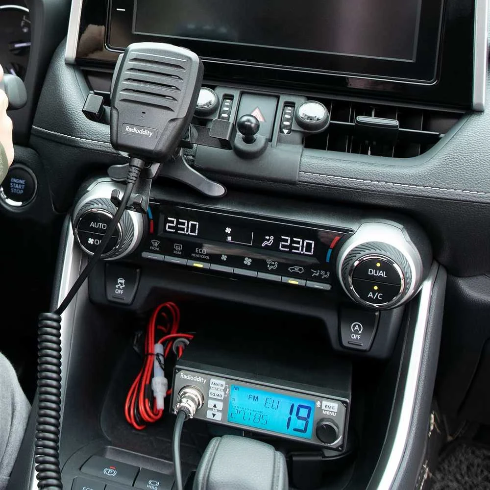 Radioddity CB radijo stotelė, 40 kanalų, AM/FM, 4 W, triukšmo mažinimas, CB-500