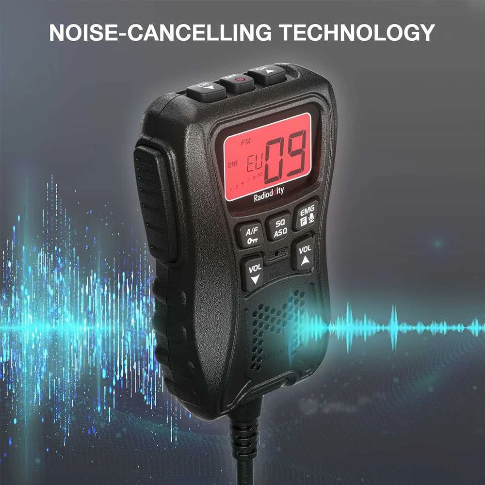 Radioddity mini CB radijo stotis CS-47, 40 kanalų, AM/FM, LCD ekranas, VOX, triukšmo mažinimas