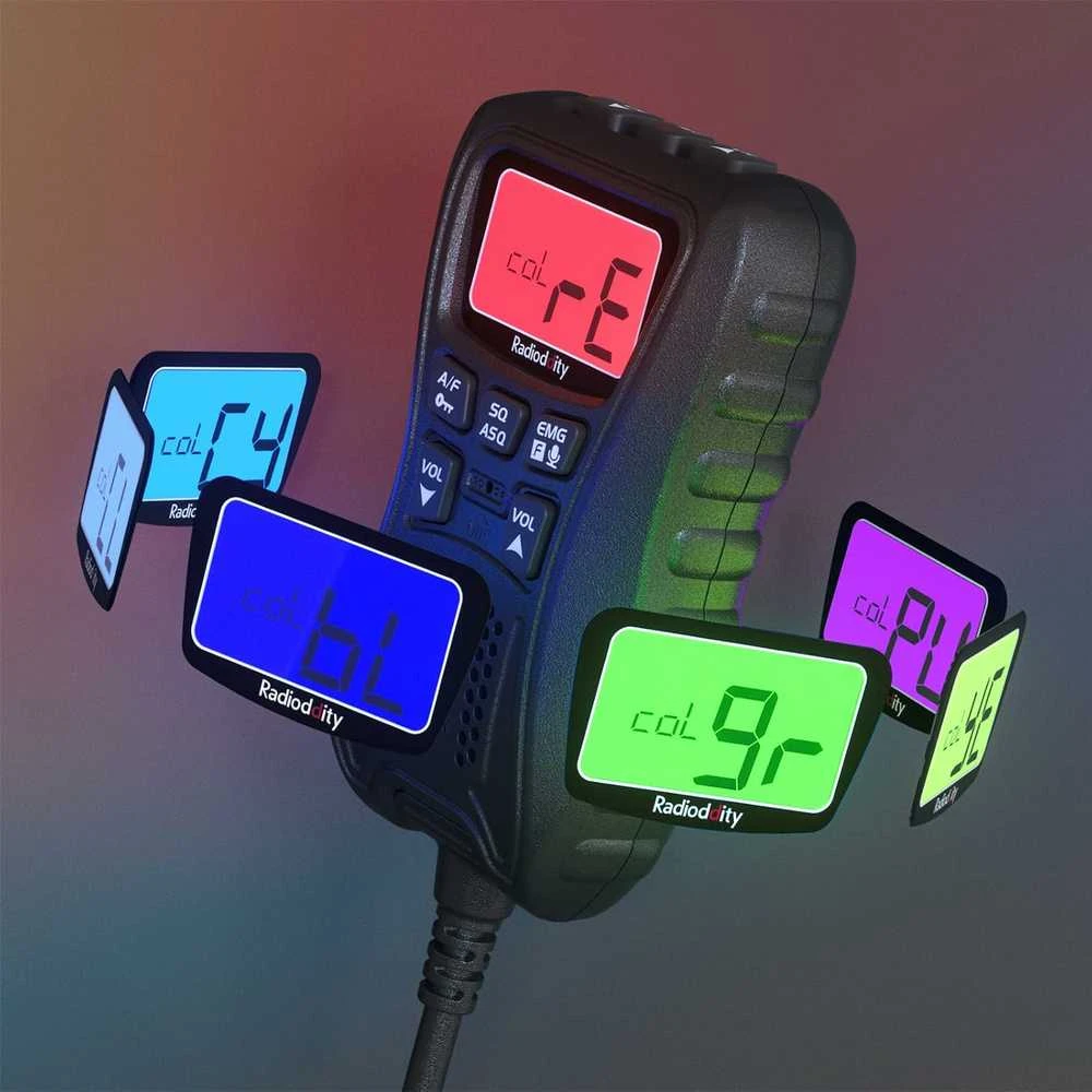 Radioddity mini CB radijo stotis CS-47, 40 kanalų, AM/FM, LCD ekranas, VOX, triukšmo mažinimas