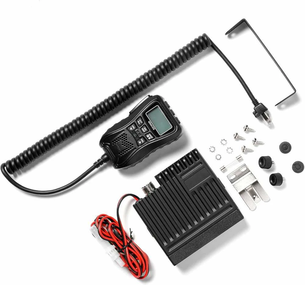 Radioddity mini CB radijo stotis CS-47, 40 kanalų, AM/FM, LCD ekranas, VOX, triukšmo mažinimas