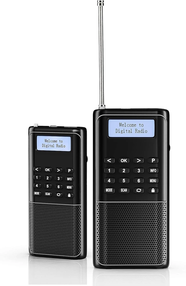 Radioddity nešiojamasis skaitmeninis radijas, DAB/DAB+, FM, RD23