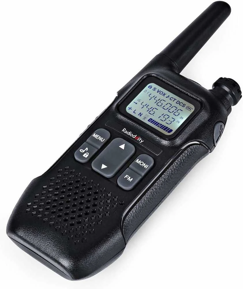 Radioddity radijo stotelės rinkinys su LCD ekranu, PMR446, 16 kanalų, iki 4 km, PR-T1