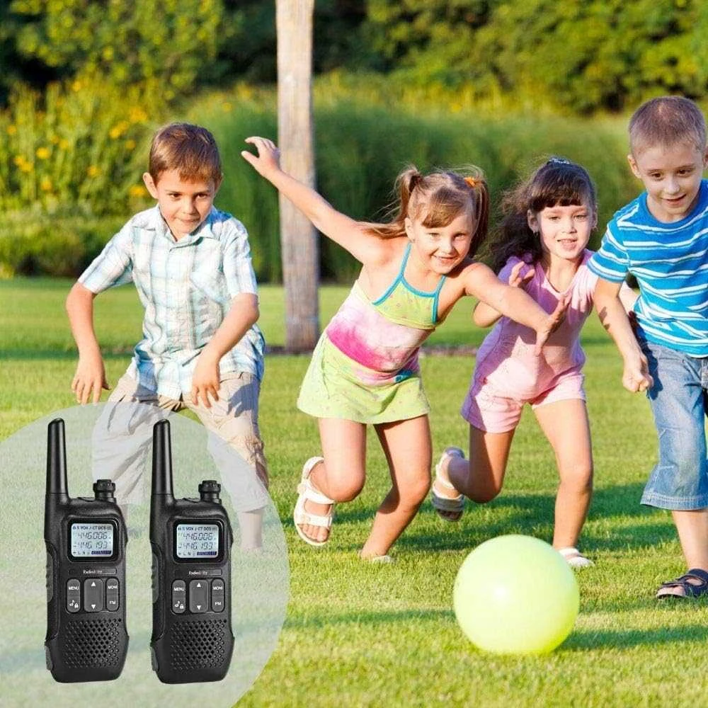 Radioddity radijo stotelės rinkinys su LCD ekranu, PMR446, 16 kanalų, iki 4 km, PR-T1