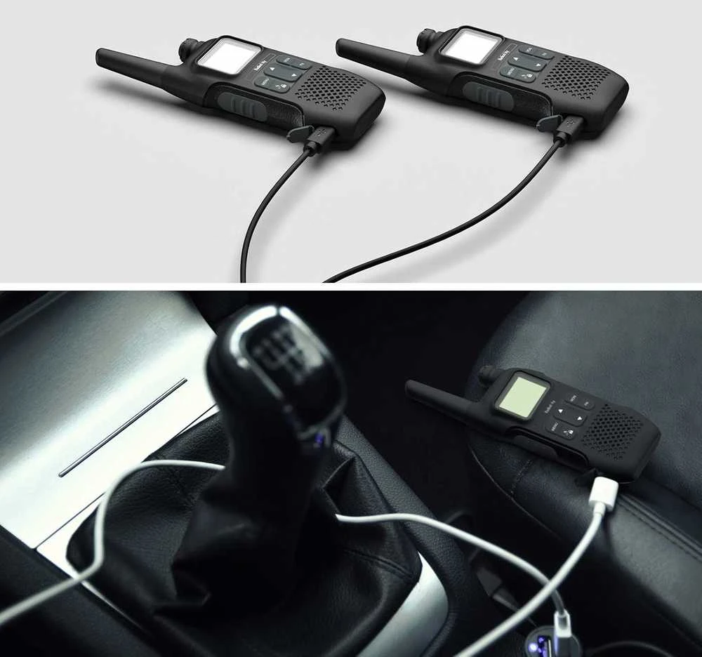Radioddity radijo stotelės rinkinys su LCD ekranu, PMR446, 16 kanalų, iki 4 km, PR-T1