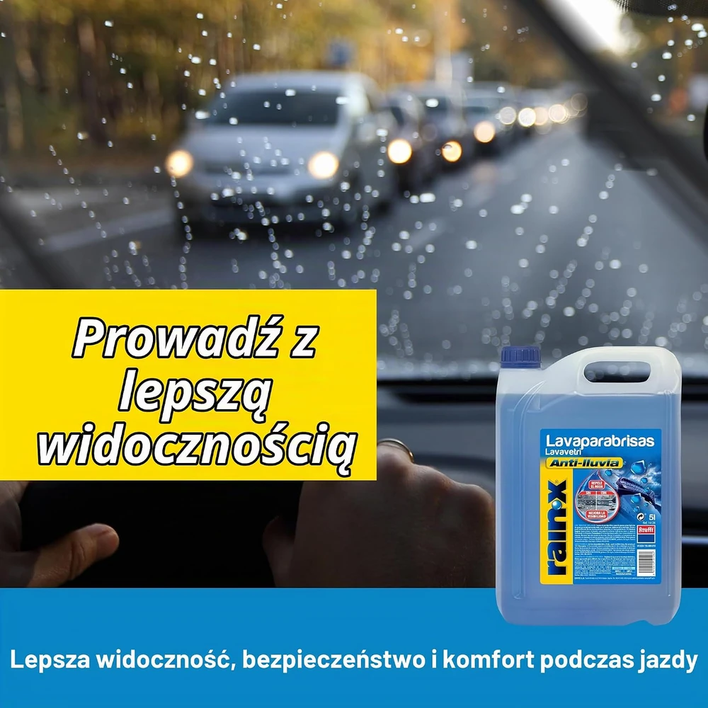 Rain-X stiklų plovimo skystis be metanolio, 5 l, Methanol Free