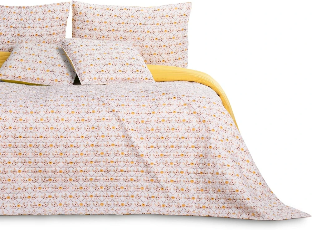 AmeliaHome Lovatiesė 200 × 220 cm, baltos spalvos