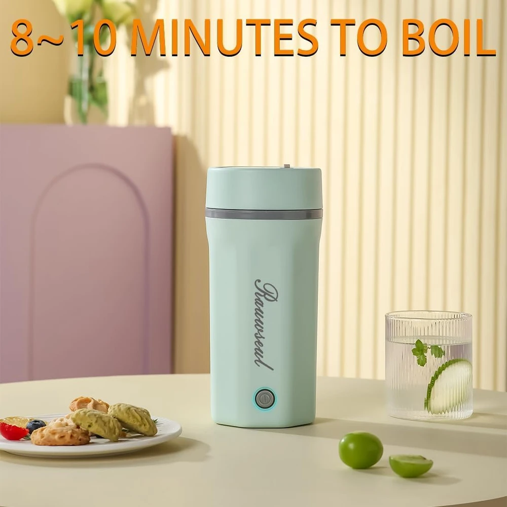 Rauwseul kelioninis elektrinis virdulys 500 ml, 300 W, 220 V, žalias