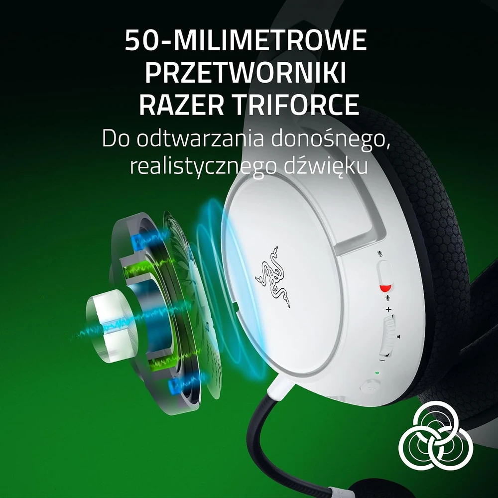 Razer Kaira HyperSpeed Ausinės Žaidimams skirta XBOX, su laidu, Baltas | Razer