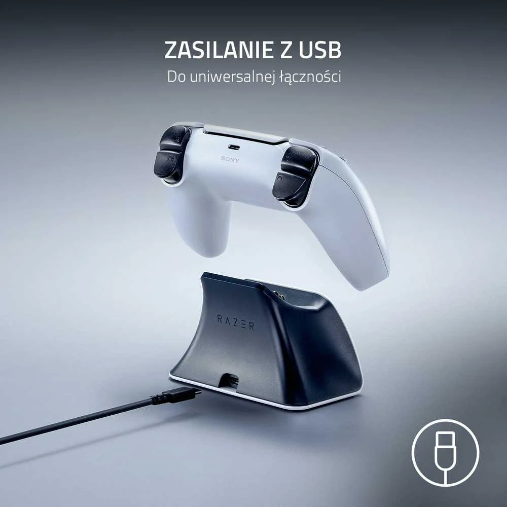 Razer universalus greito įkrovimo stovas, skirtas PlayStation 5, Baltas | Razer | Universalus greito įkrovimo stovas, skirtas PlayStation 5