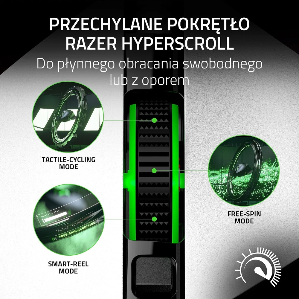 Razer su laidu žaidimų pelė Basilisk V3, 26 000 DPI, balta, RZ01-04000300-R3M1