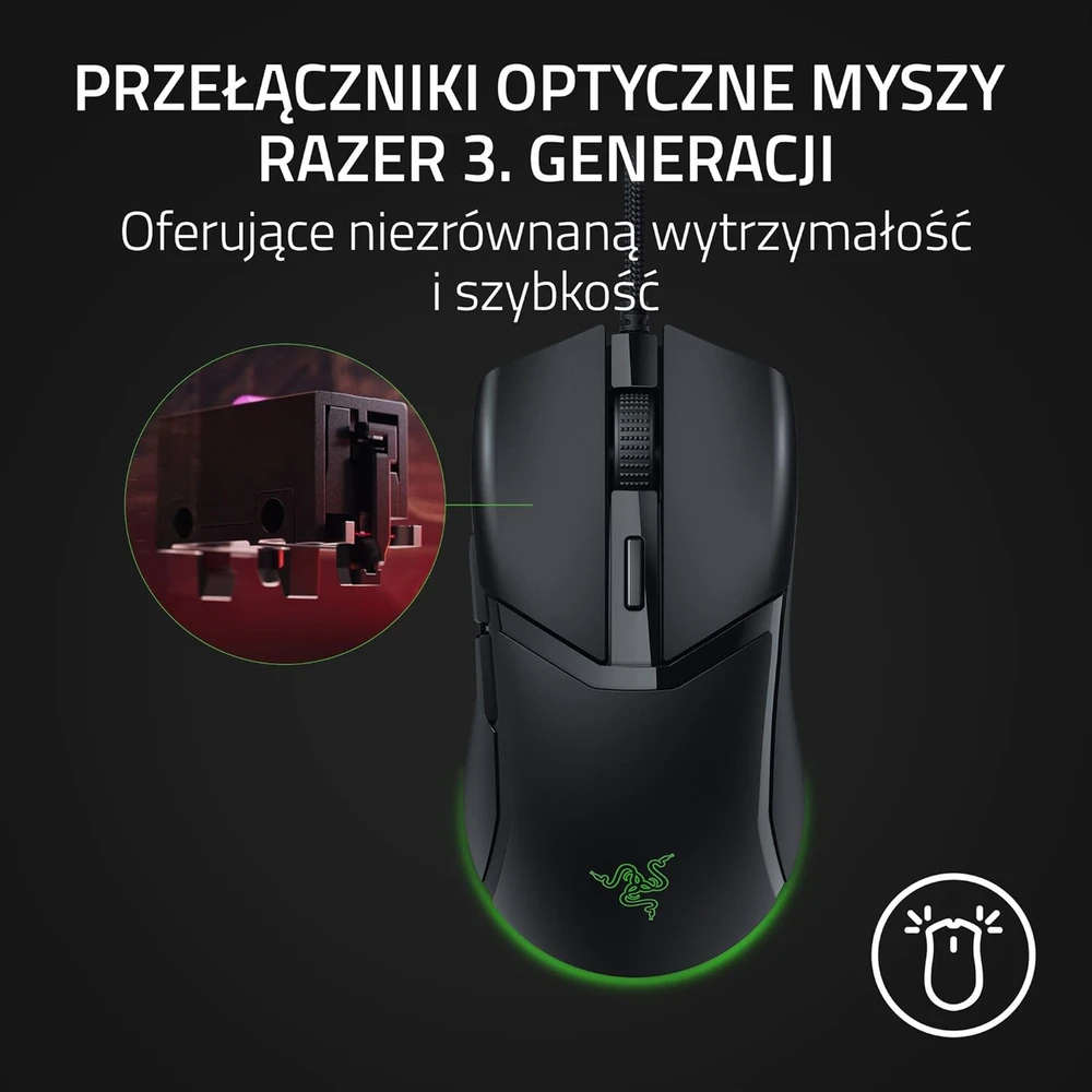Žaidimų pelė Razer Cobra, Juodos spalvos