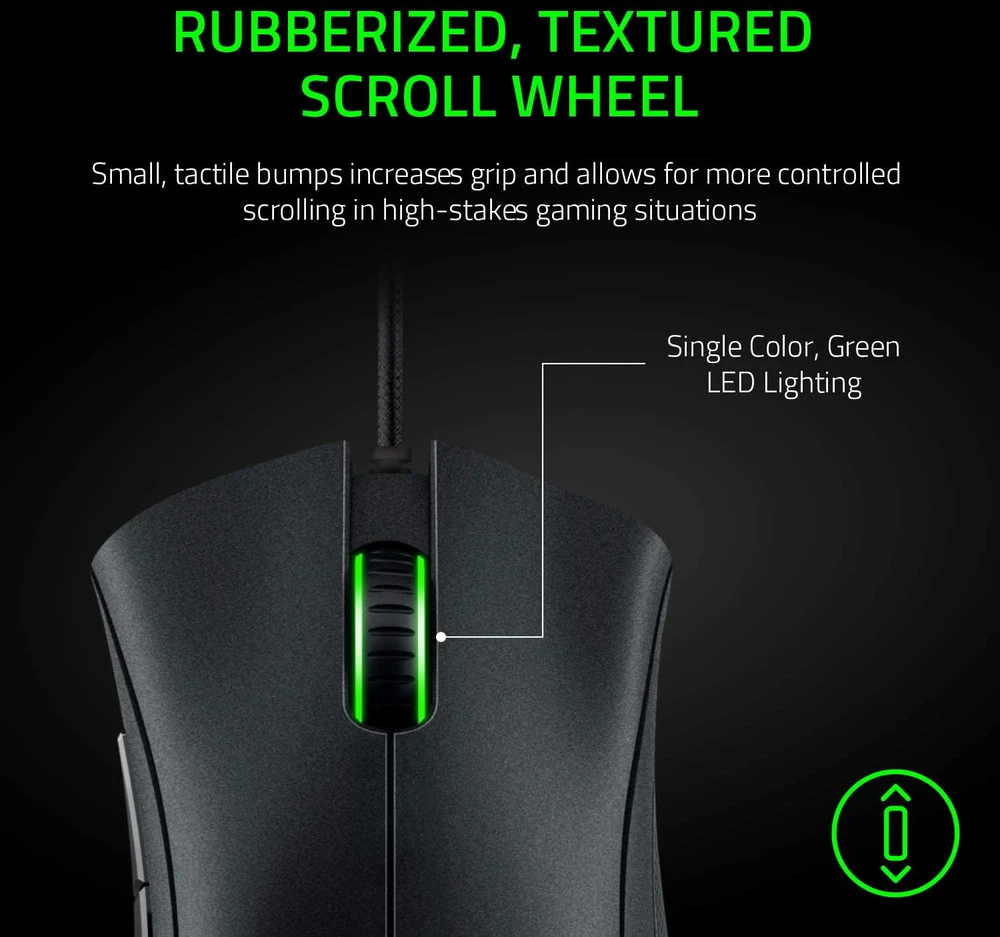 Pelė RAZER DeathAdder Essential RZ01-02540100-R3C1 (Optinė, 6400 DPI, juodos spalvos)