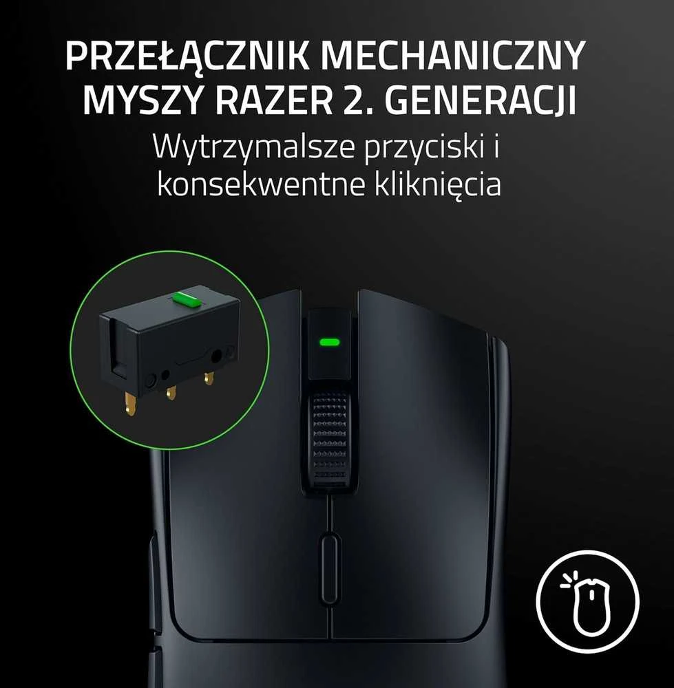 Razer | Viper V3 Hyperspeed | Wireless | Pelė žaidimams | 2.4GHz, Bluetooth | Juodas | No