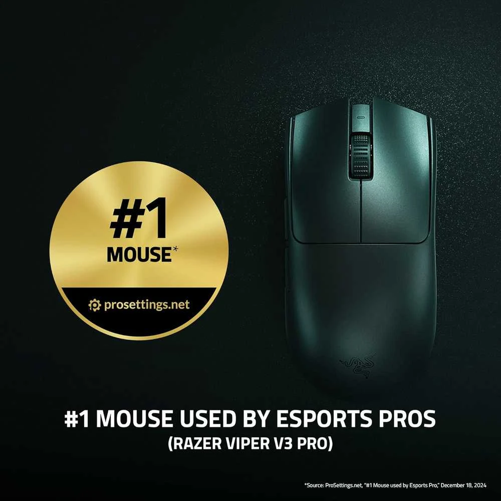 Razer | Pelė žaidimams | Viper V3 Pro | Wireless/su laidu | Juodas
