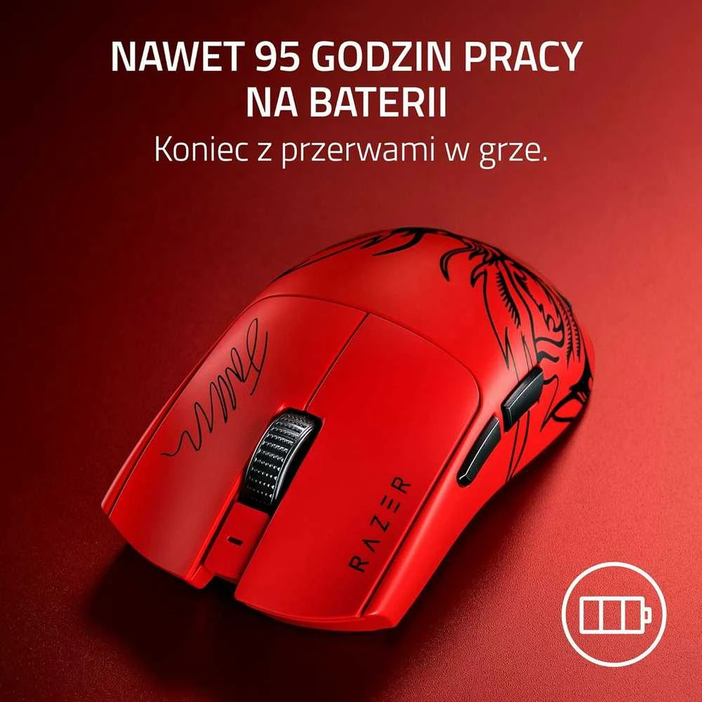 Razer | Viper V3 Pro | Pelė žaidimams | Wireless/su laidu | Faker Edition