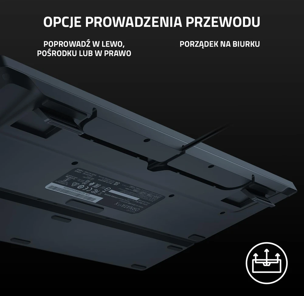 Razer | Klaviatūra žaidimams | Ornata V3 X | Klaviatūra žaidimams | su laidu | RGB LED pašvietimas | US | Silent Membrane | Juodas