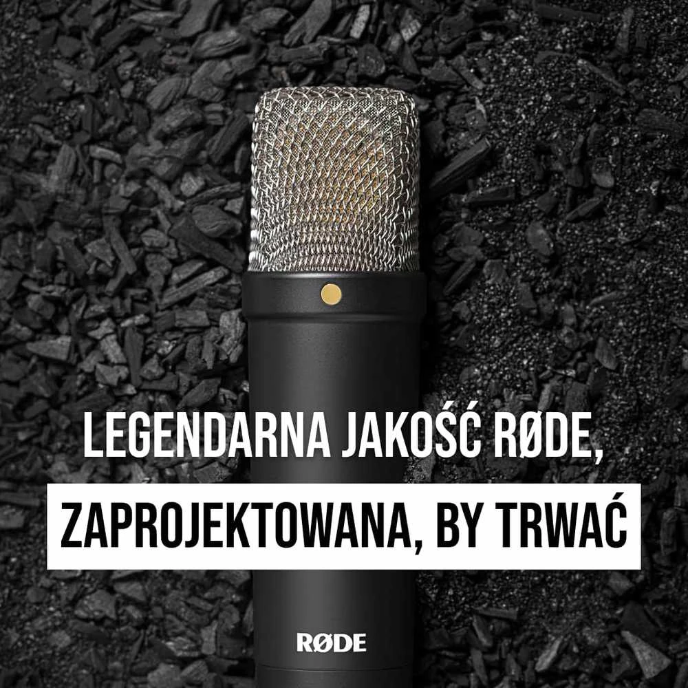 Kondensatorinio mikrofono komplektas Rode NT1 Signature, juodas