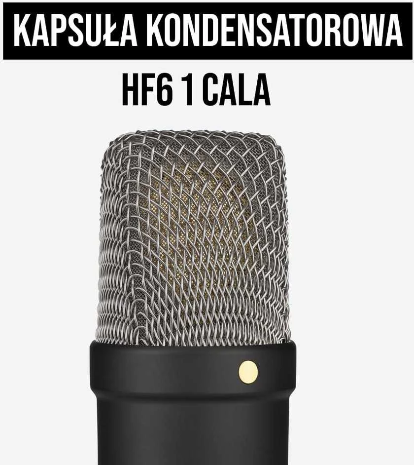 Kondensatorinio mikrofono komplektas Rode NT1 Signature, juodas