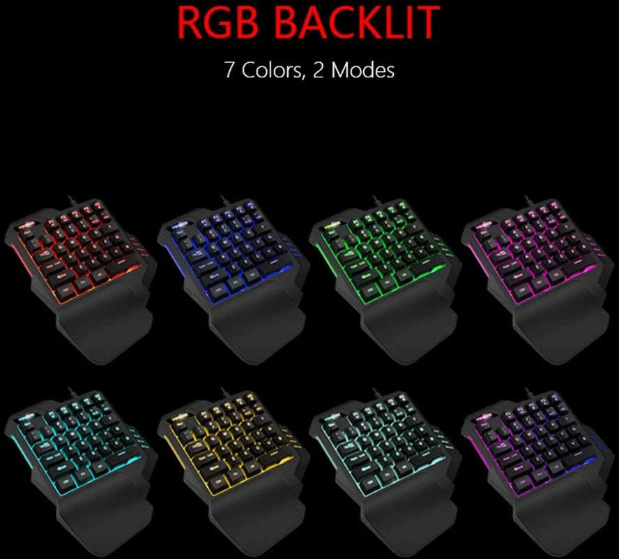 RedThunder žaidimų klaviatūra 35 klavišų, USB-A, RGB apšvietimas, G92