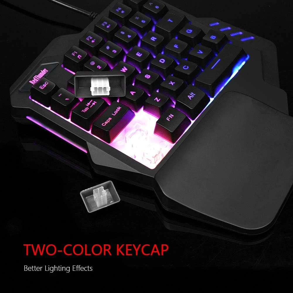 RedThunder žaidimų klaviatūra 35 klavišų, USB-A, RGB apšvietimas, G92