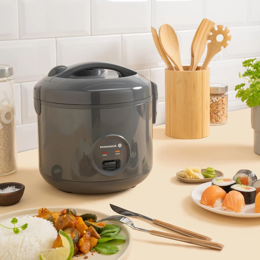 Reishunger ryžių viryklė ir garintuvas 1,2 l, 500 W, 533-RK-KER-Juodas