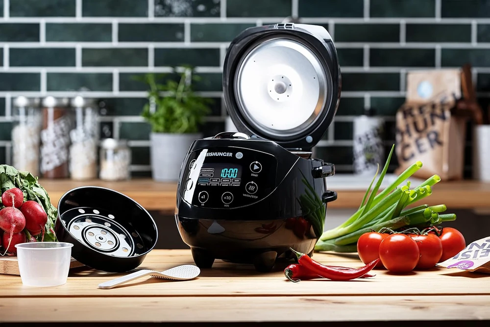 Reishunger mini ryžių viryklė ir garintuvas, baltas, 350 W, 0,6 l, 8 programų, 542-MDRK