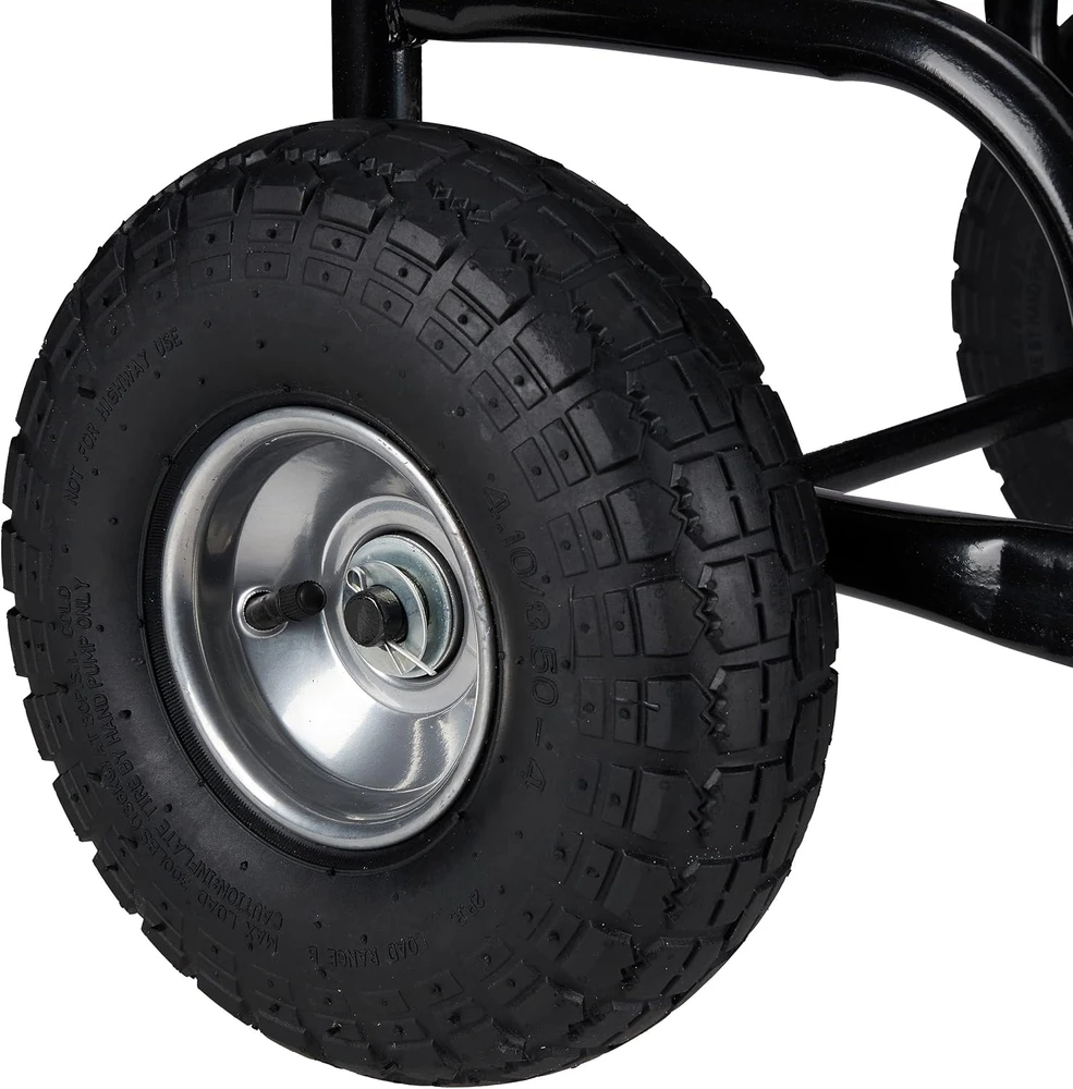 Relaxdays malkų vežimėlis su pneumatinėmis padangomis, 60 kg, 10038466